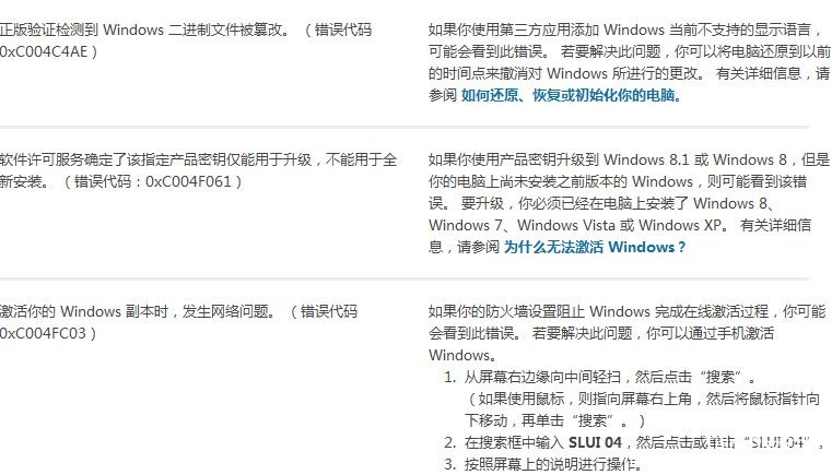 win8.1激活错误解决方法